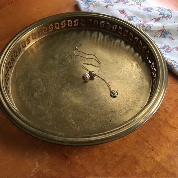 Vintage Brass Tray - Picture 2 of 5